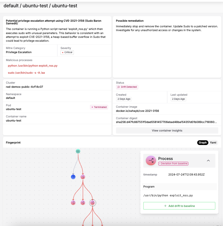 Detect Reverse Shell and Sudo Privilege Escalation Exploit: Behavioral ...